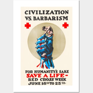 Civilization vs Barbarism Posters and Art